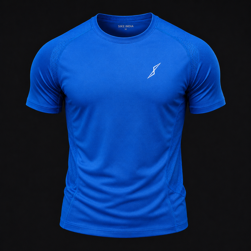 Blue dryfit t shirt
