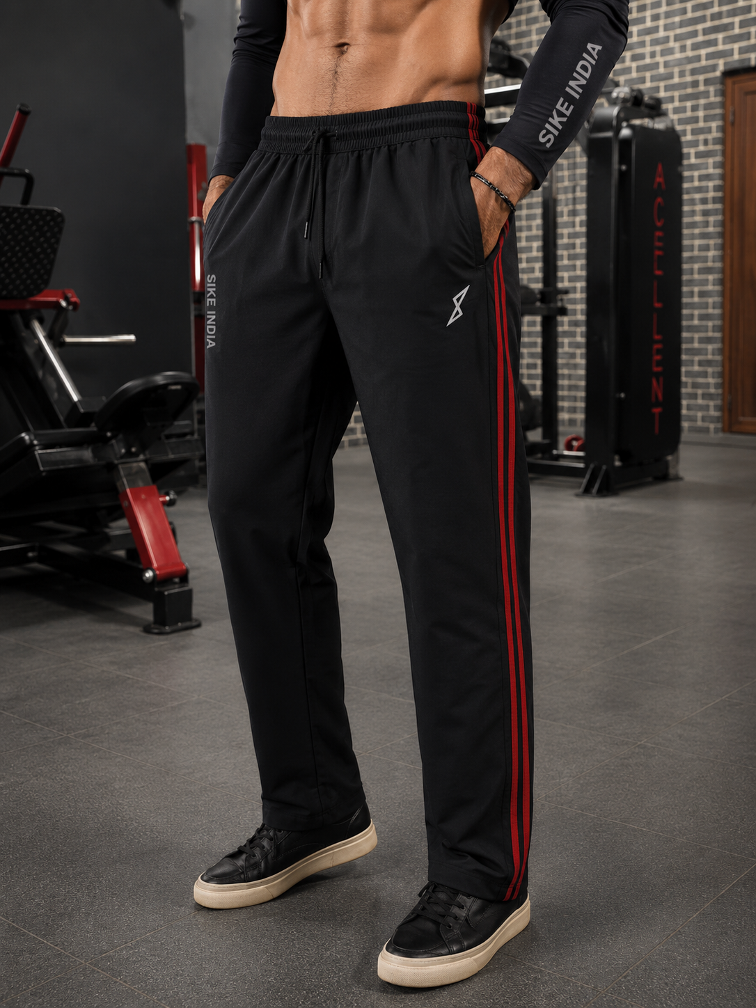 Straight Fit lower with red strips